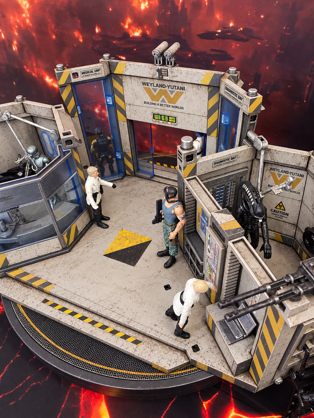 Aliens Weyland-Yutani Medical Bay Colonial Marines Custom Vintage Collectible