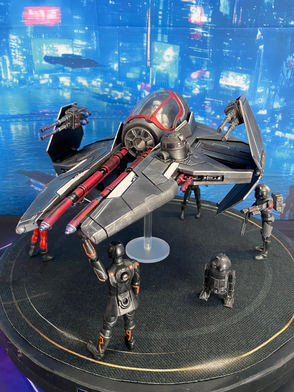 Imperial Starfighter Andor Mandalorian Sith Empire collectible Star Wars Custom