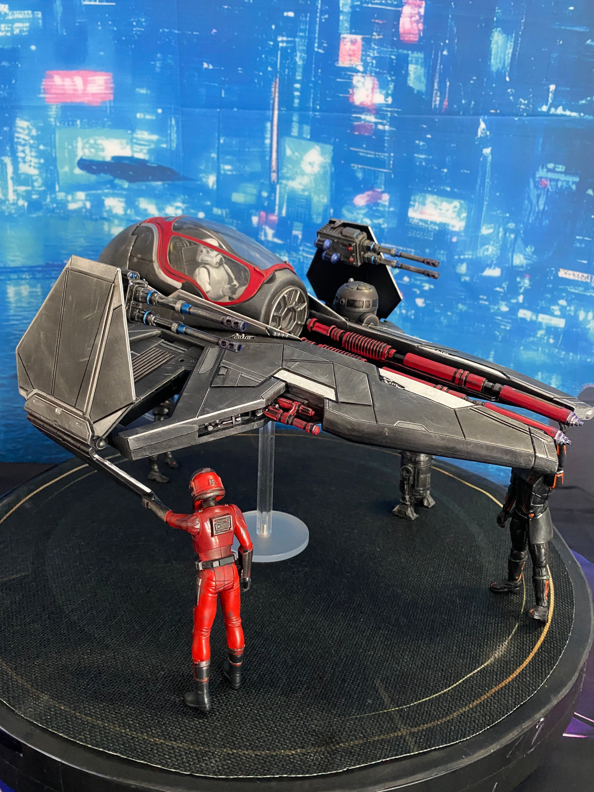 Imperial Starfighter Andor Mandalorian Sith Empire collectible Star Wars Custom