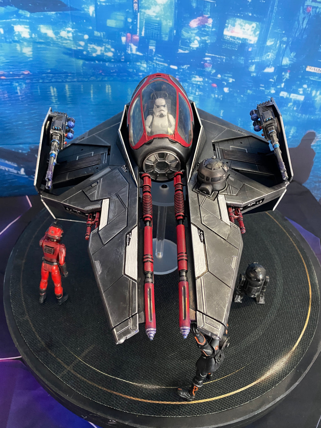 Imperial Starfighter Andor Mandalorian Sith Empire collectible Star Wars Custom