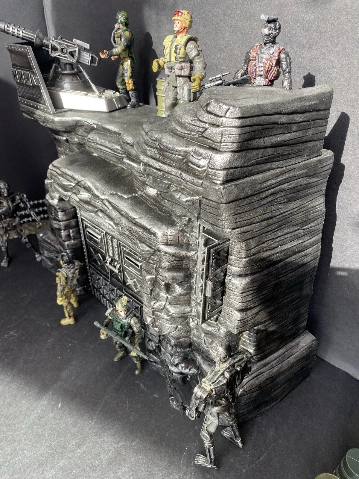 GI JOE COBRA DEVELOPMENTAL TERROR DOME Diorama 1:18 Snake Destro Vintage Custom