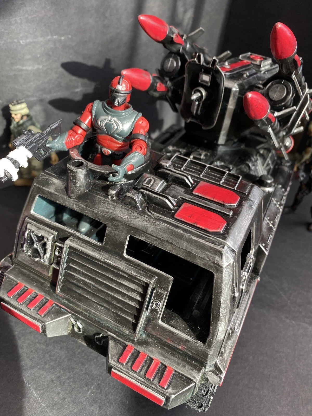 COBRA “RATTLETRACK” MISSILE CRAWLER | GI JOE Heavy Strike Launcher collectible