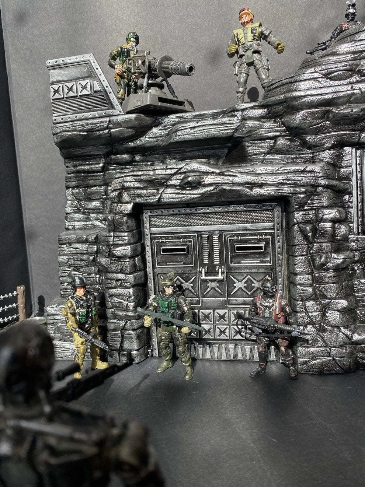GI JOE COBRA DEVELOPMENTAL TERROR DOME Diorama 1:18 Snake Destro Vintage Custom