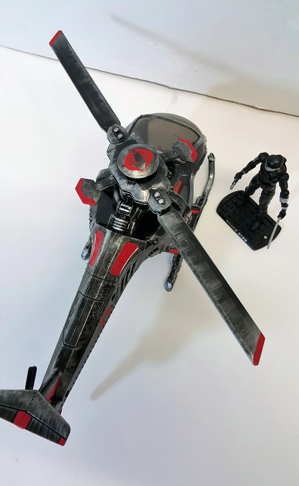 GI JOE COBRA HELICOPTOR DEVELOPMENTAL FANG 1:18 Collectible  Vintage Custom - view 5
