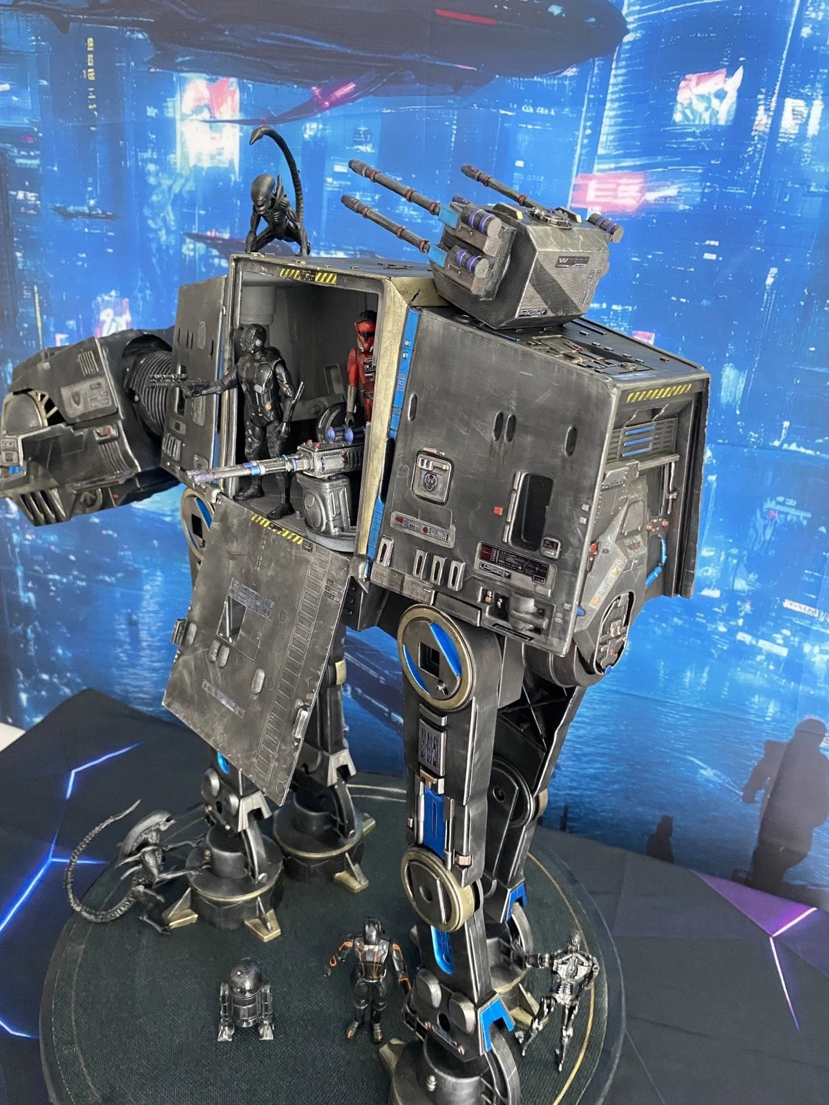 Star Wars AT-AT Aliens Weyland Yutani Custom Imperial vintage Kenner Diorama