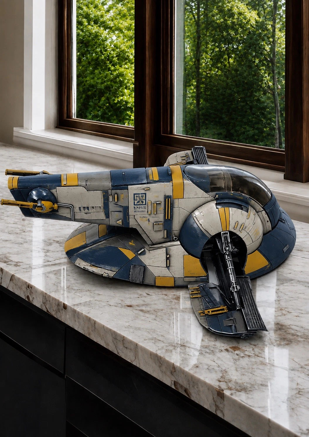 Star Wars Slave 1 Boba Fett Mandalorian Custom Repaint Commission Firespray
