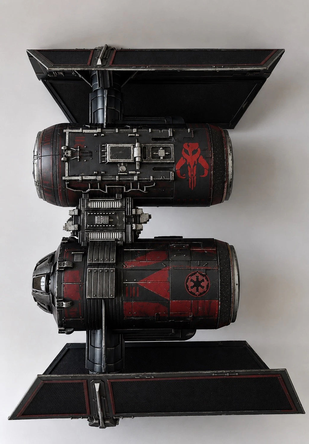 Mandalorian TIE Bomber Commission Star Wars Andor Vintage Sith Kenner Custom