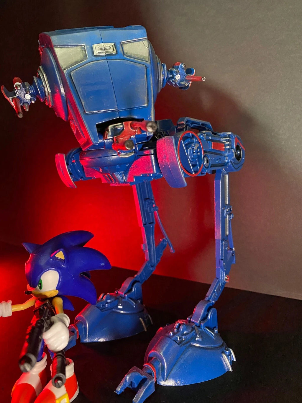 Sonic the Hedgehog x Star Wars AT ST Vintage Kenner Sega Custom - view 11