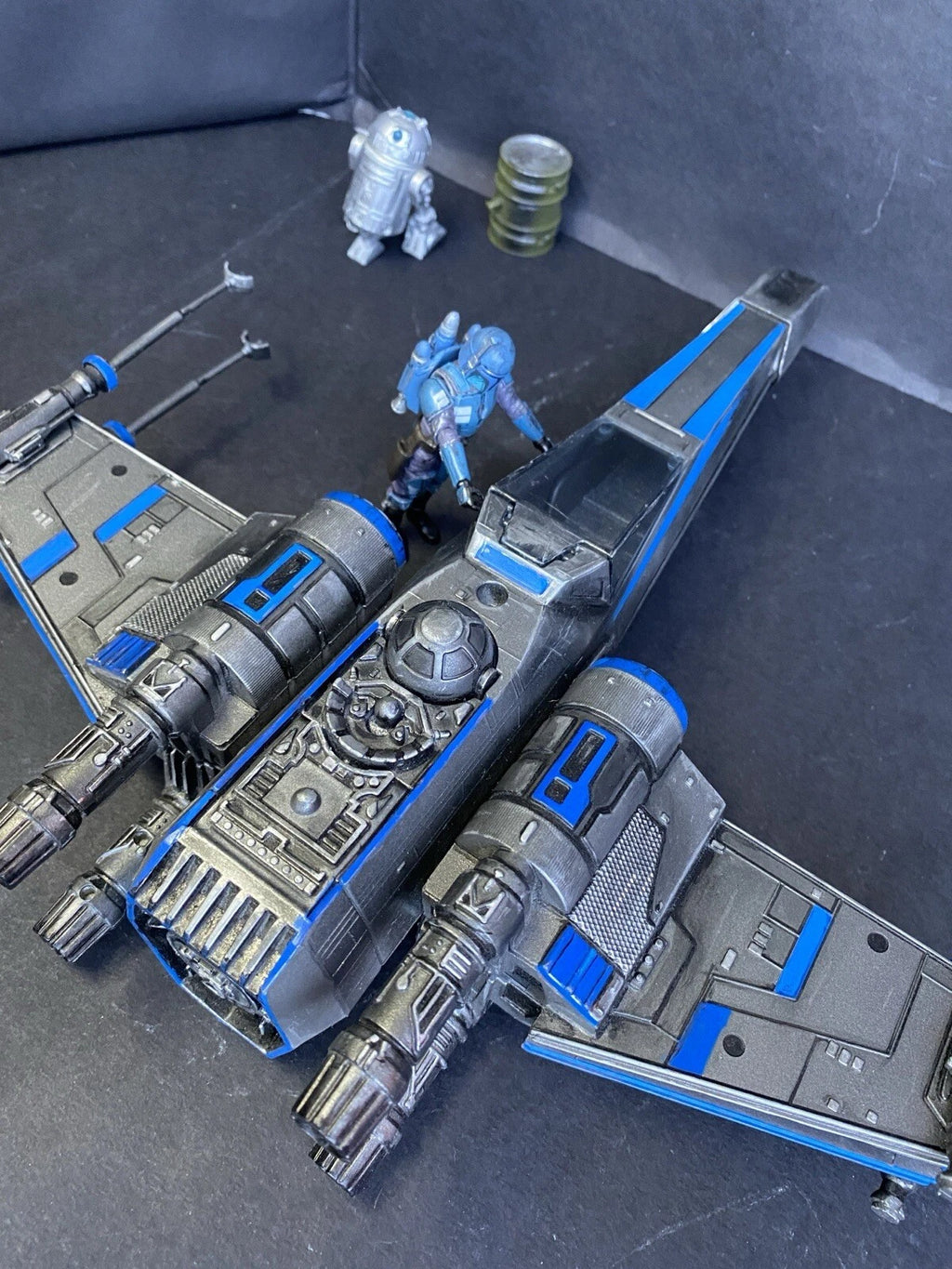 Star Wars RZ-9 “Nightglass” X-wing Interceptor | Custom Starfighter Diorama