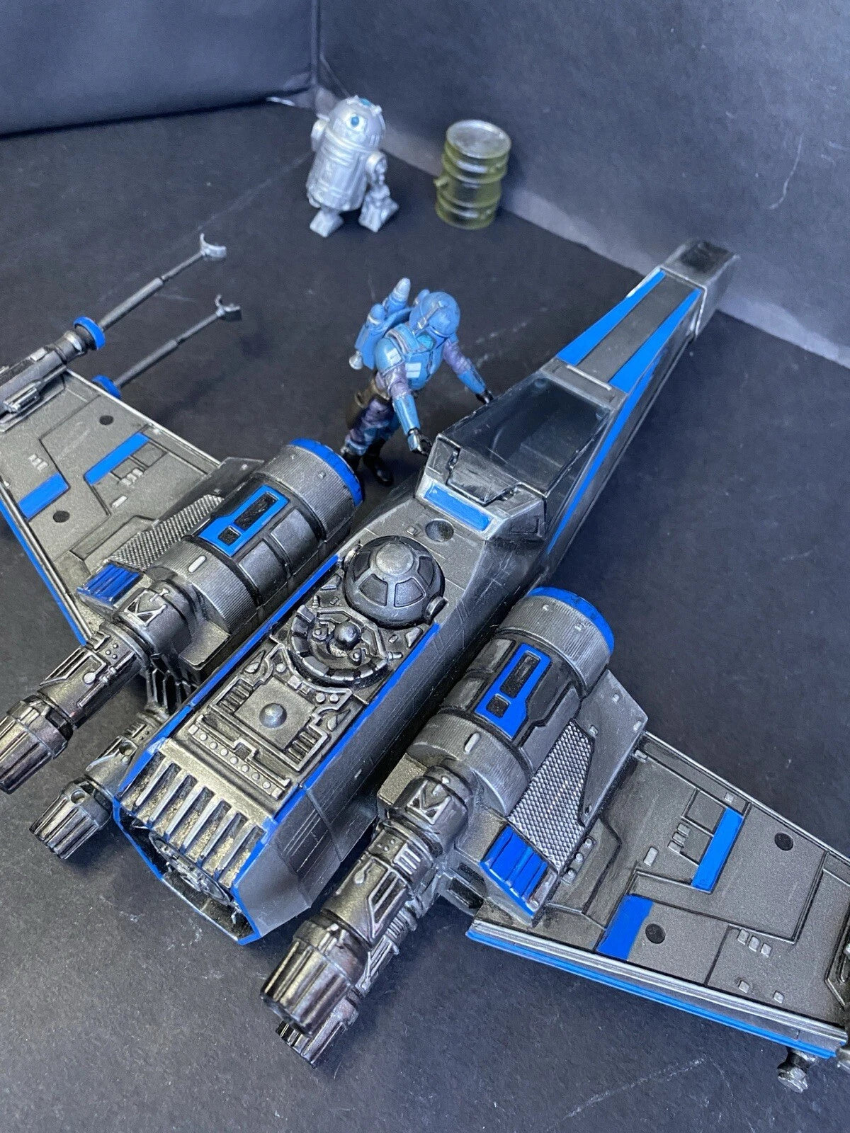 Star Wars RZ-9 “Nightglass” X-wing Interceptor | Custom Starfighter Diorama