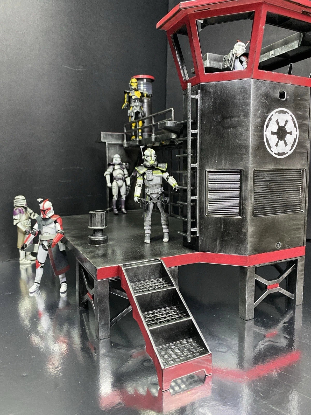 OCP Delta City Quarantine Tower RoboCop OCP Security Diorama Custom collectible