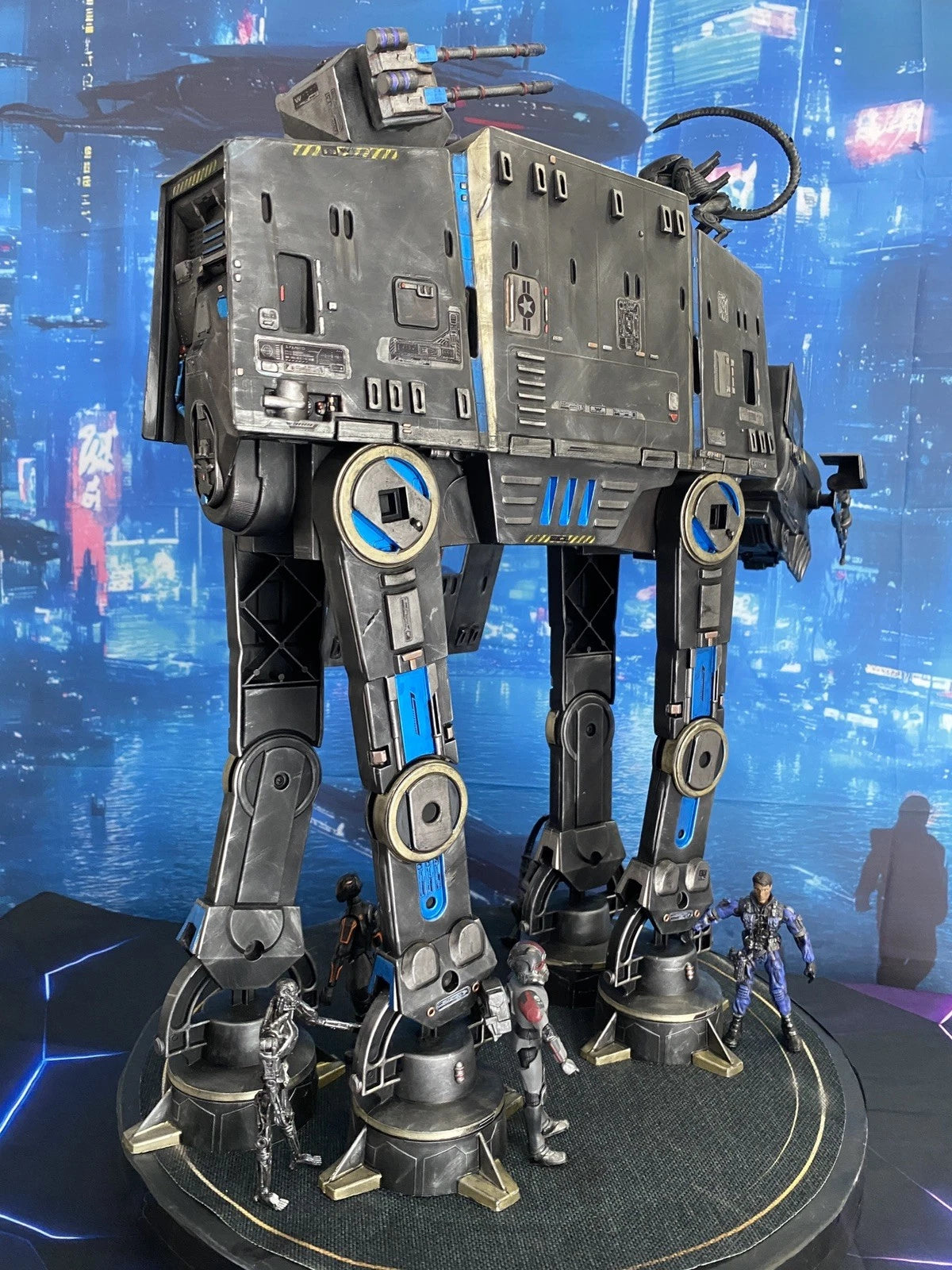 Star Wars AT-AT Aliens Weyland Yutani Custom Imperial vintage Kenner Diorama