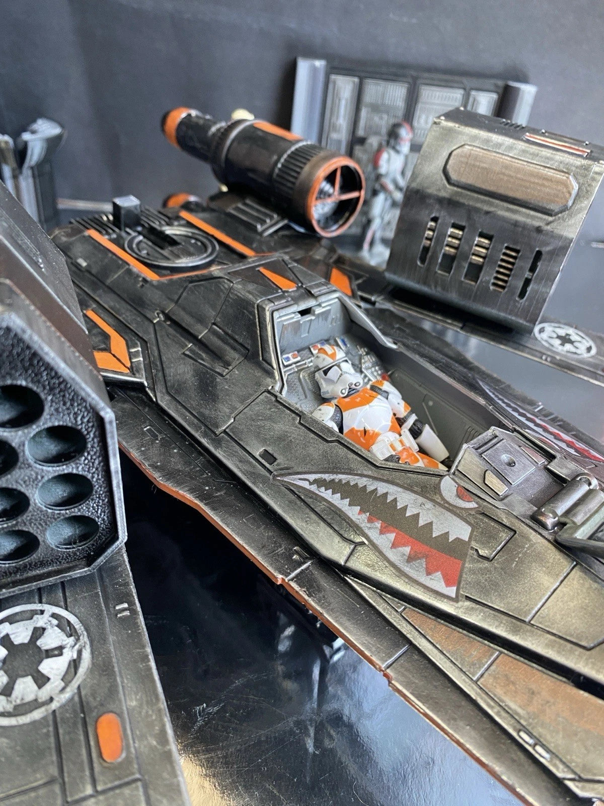 Star Wars U-Wing Starfighter Andor Rogue One Custom Sith Vintage Kenner Imperial