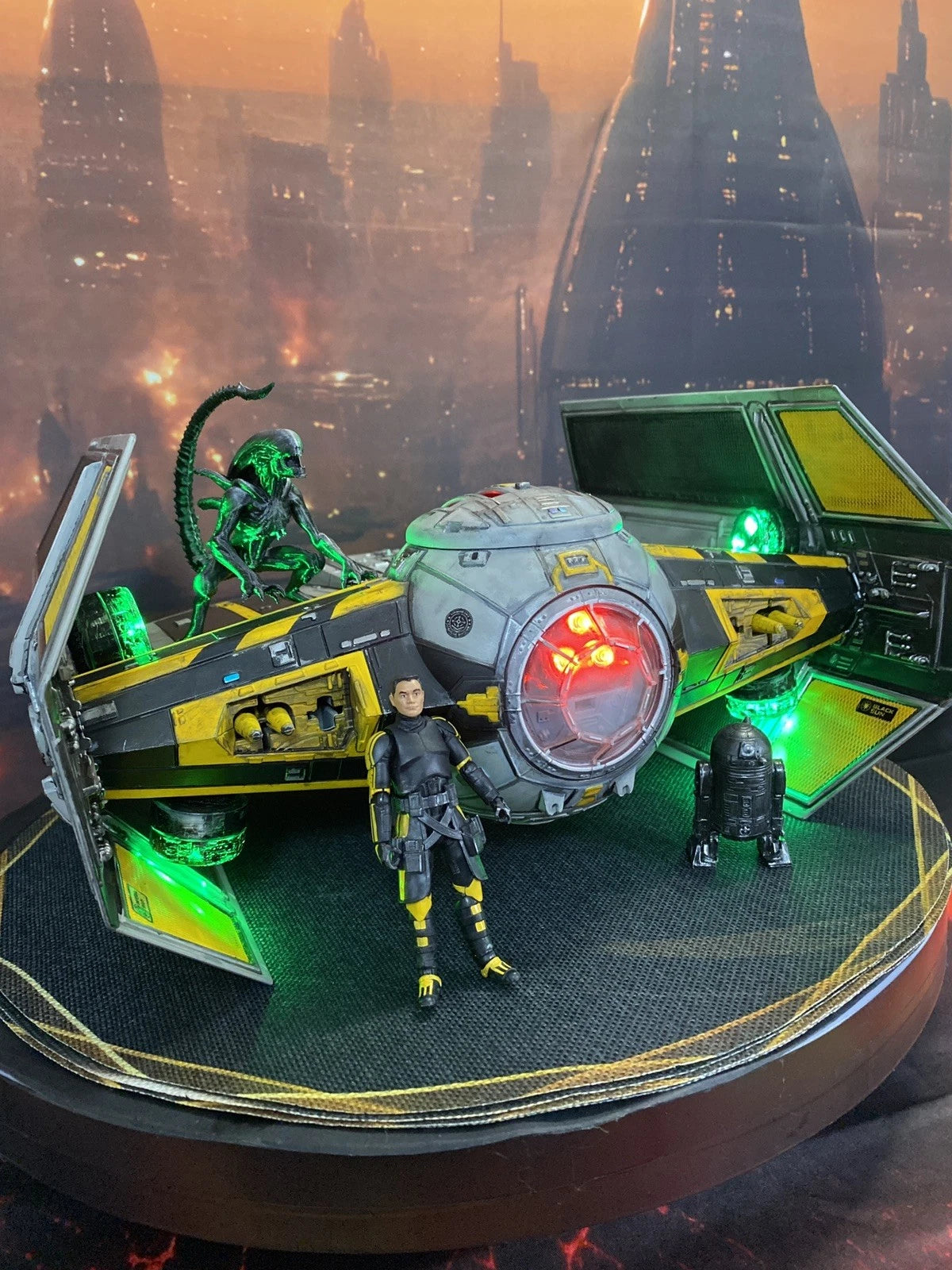 Night Viper Star Wars Tie Fighter Interceptor Imperial vintage Kenner custom