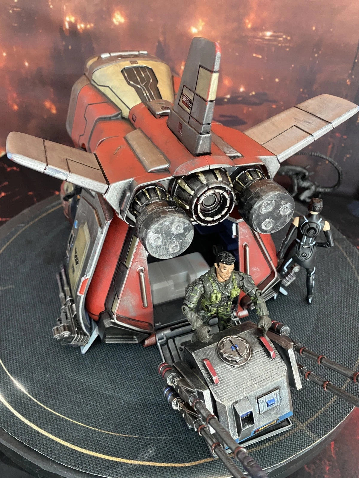 Westworld Mariposa-9 Delos Security Dropship Custom Hand-Painted Sci-Fi Gunship