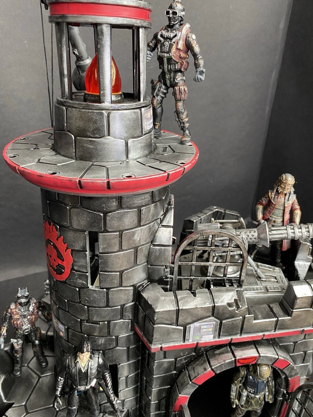 GI JOE COBRA Blackspire Outpost Fortress Diorama 1:18 3.75 Inch Vintage Custom