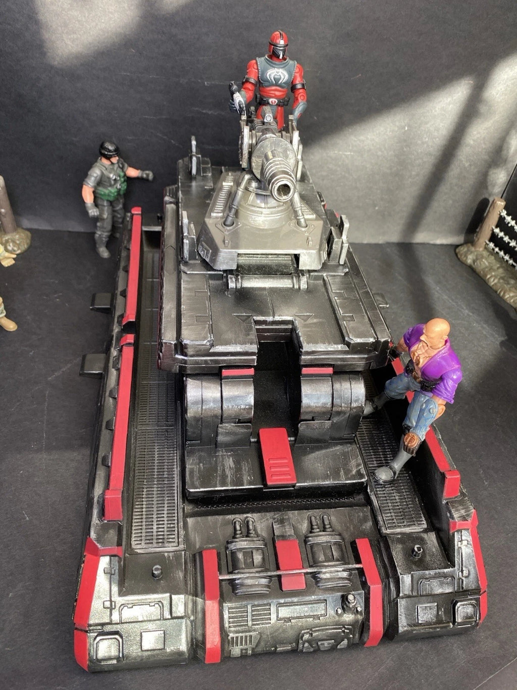 GI JOE COBRA Hover Tank Diorama 1:18 3.75 Inch Rare Collectible Vintage Custom