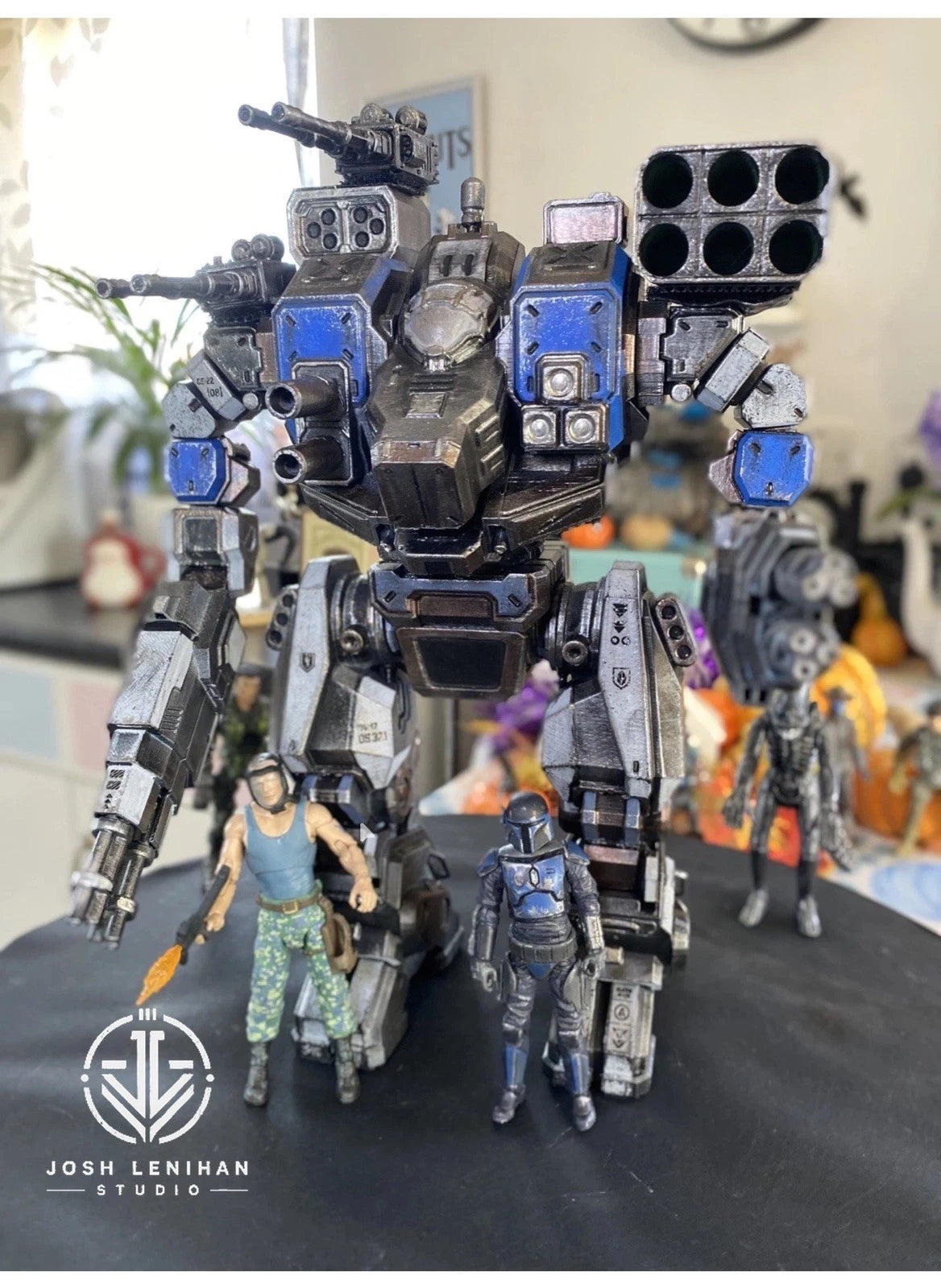 RoboCop ED-209 OCP Custom Mech Robot Walker Detroit Police vintage Collectible