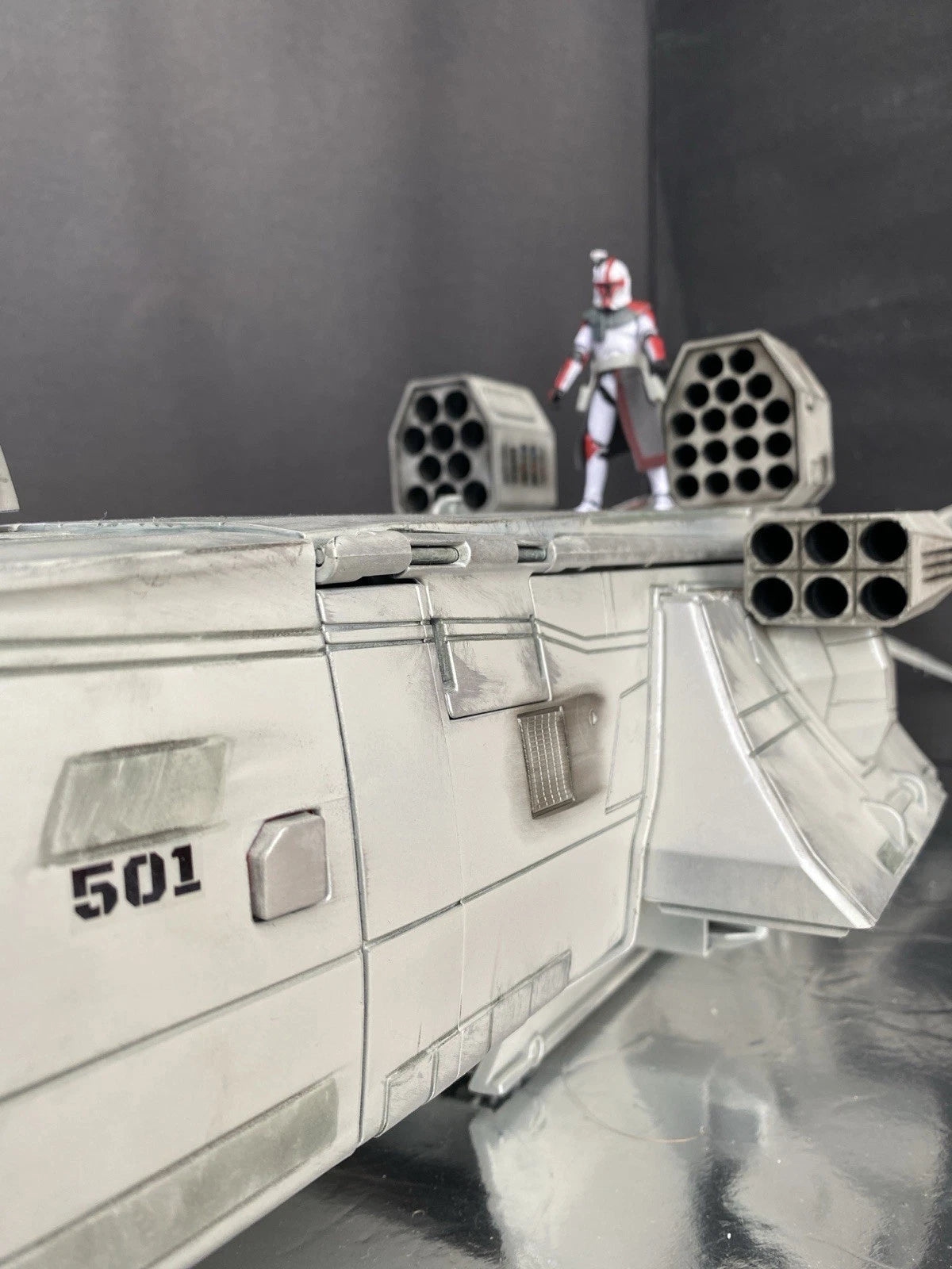 Dark Sentinel 501st Gunship Star Wars Andor Clone Wars Kenner Collectible