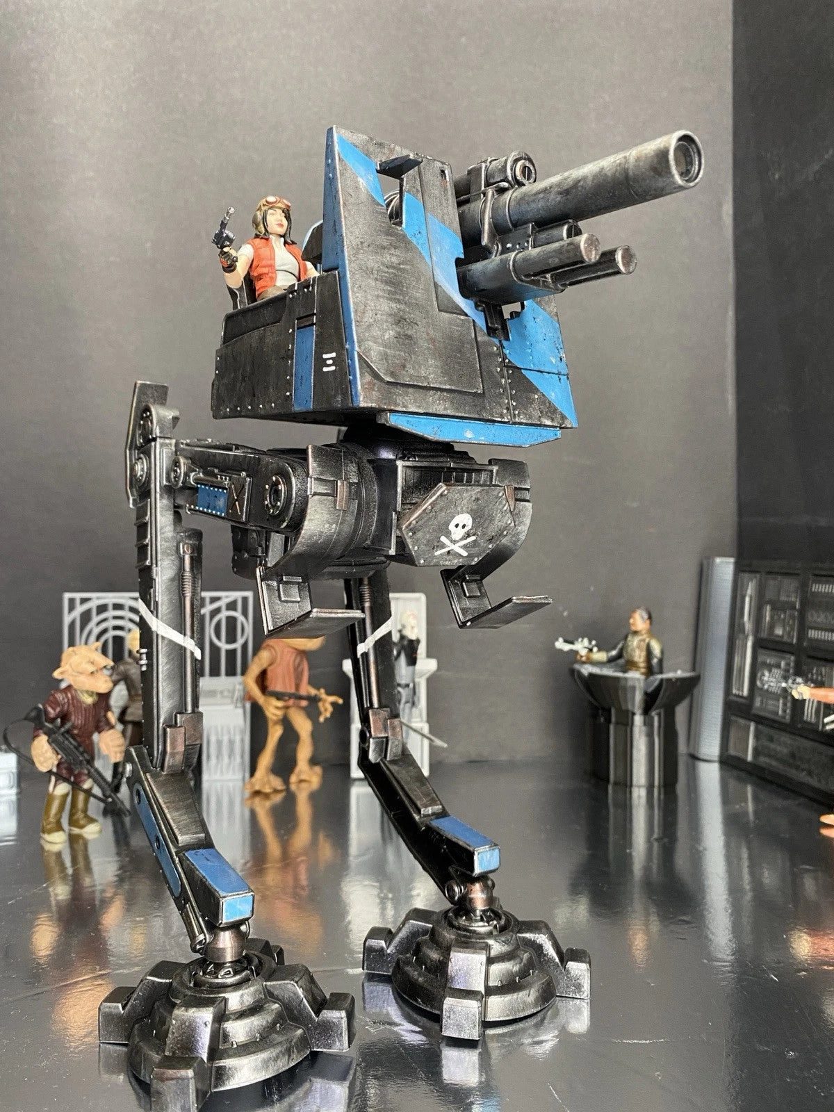 Blue Jackal Custom Imperial AT-DT War Walker 1:18 Hand-Painted One-Off Star Wars