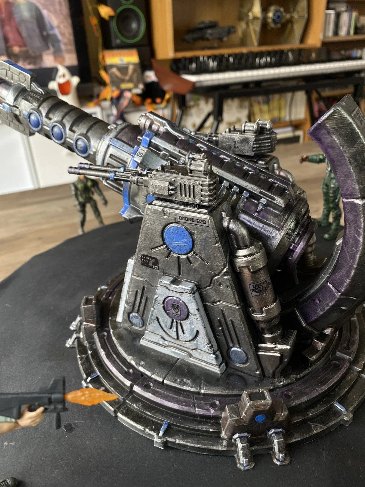 Bastion Sigma-9 Siege Cannon Emplacement | Warhammer 40K Custom Display Terrain