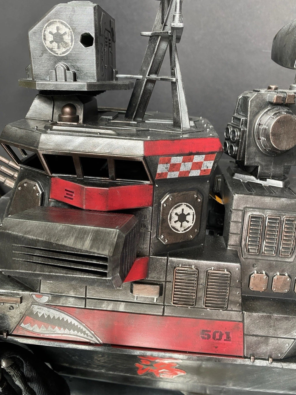 Custom Cobra Ironclad River Fortress Gunboat | G.I. Joe 3.75” Scale | Handmade