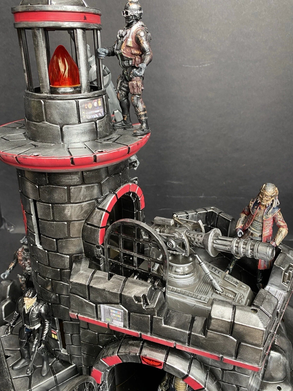 GI JOE COBRA Blackspire Outpost Fortress Diorama 1:18 3.75 Inch Vintage Custom