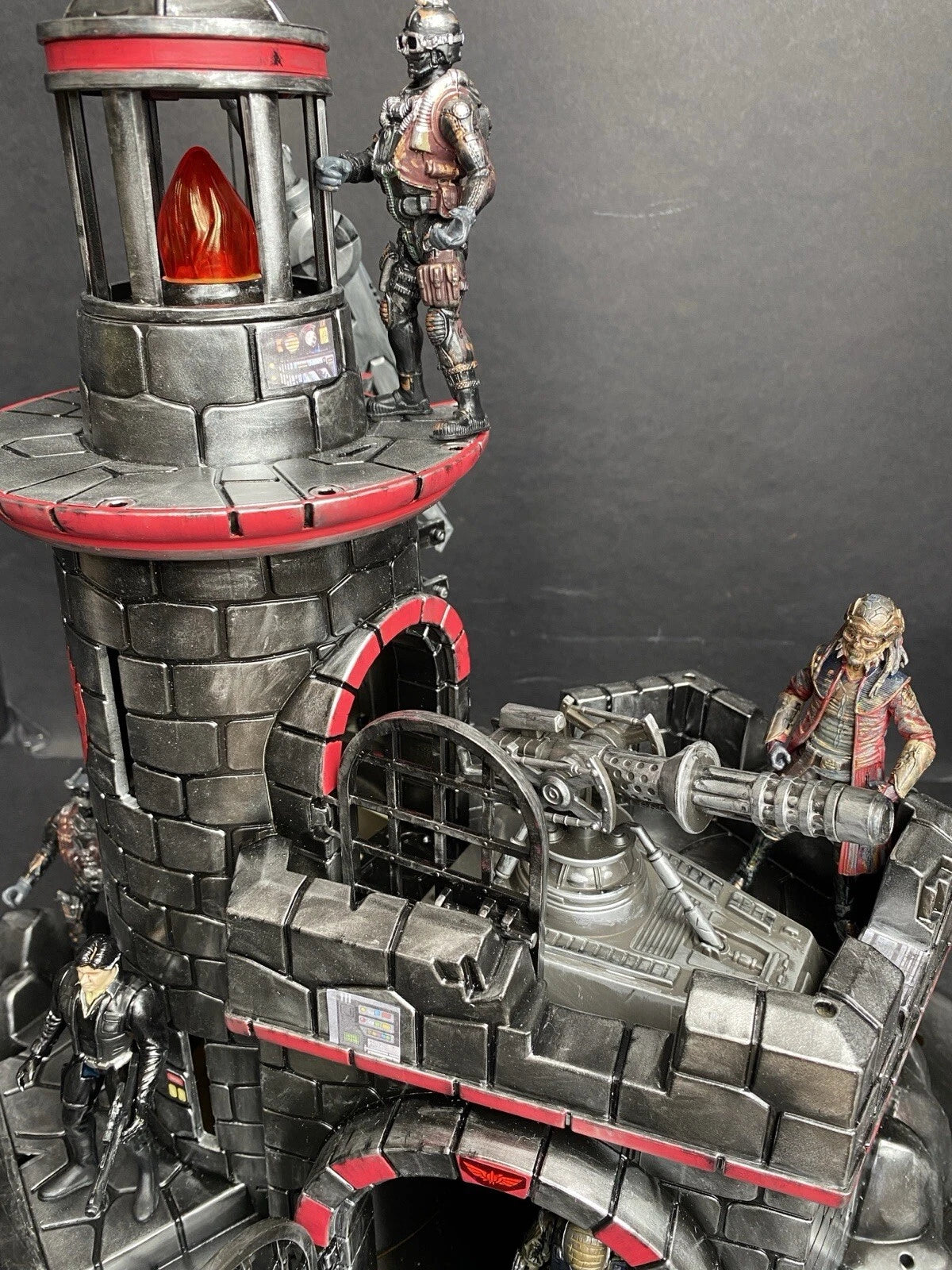 GI JOE COBRA Blackspire Outpost Fortress Diorama 1:18 3.75 Inch Vintage Custom