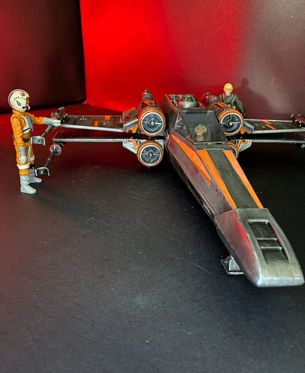 Star Wars X Wing Fighter Vintage Kenner Custom ROTJ Death Star Battle Fighter