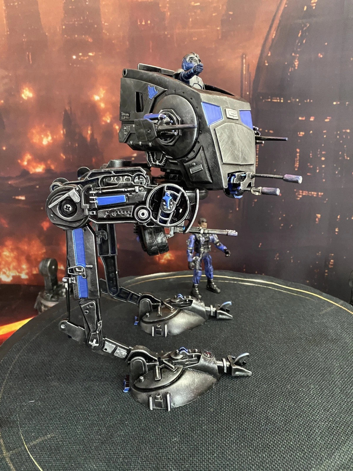 STAR WARS CUSTOM SHADOW TALON AT-ST COMMISSION HANDMADE VINTAGE KENNER COLLECTOR