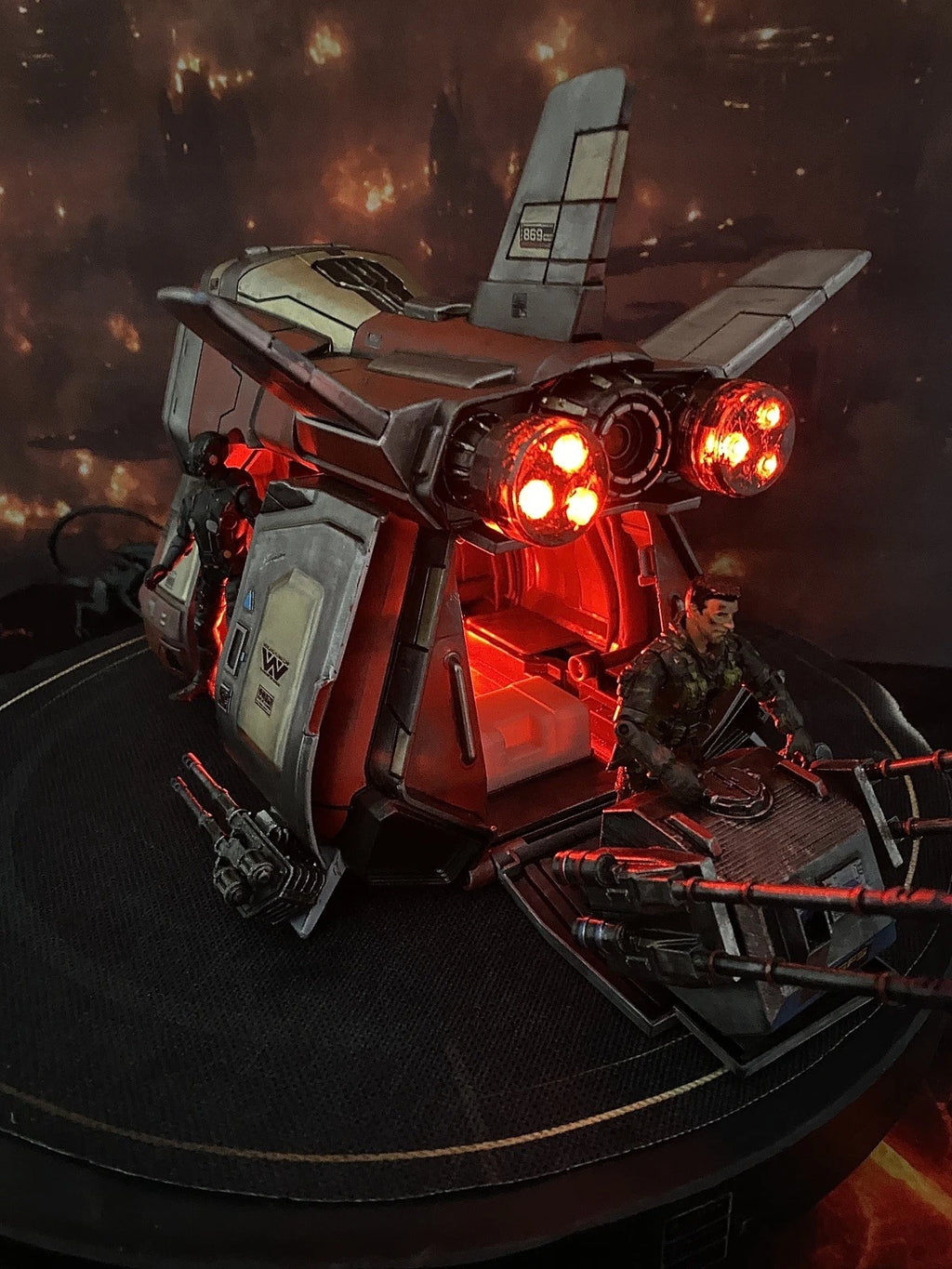 Krayt Viper Assault Shuttle | Custom Hand-Painted Star Wars Kenner Sith  Diorama