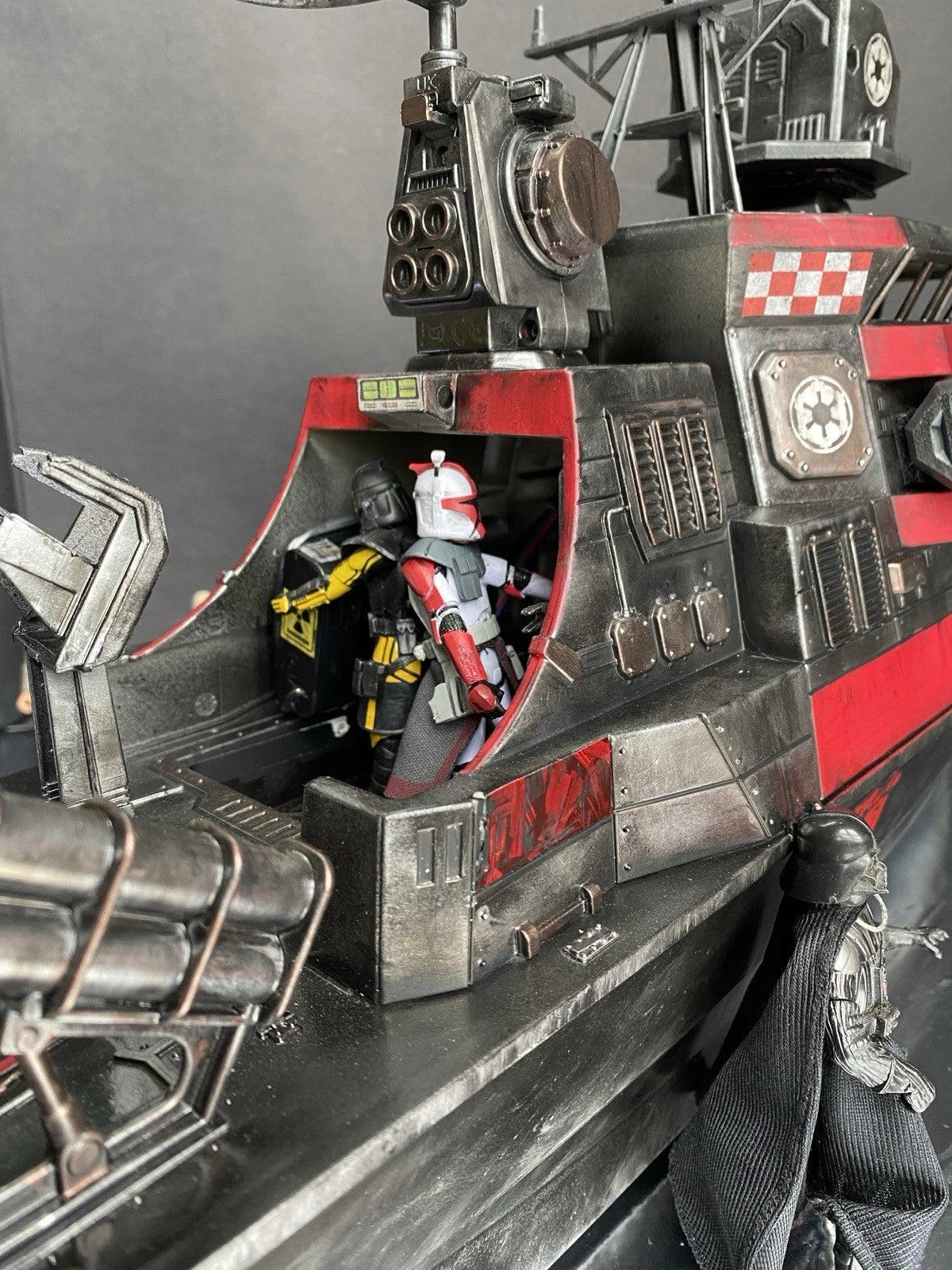 Custom Cobra Ironclad River Fortress Gunboat | G.I. Joe 3.75” Scale | Handmade
