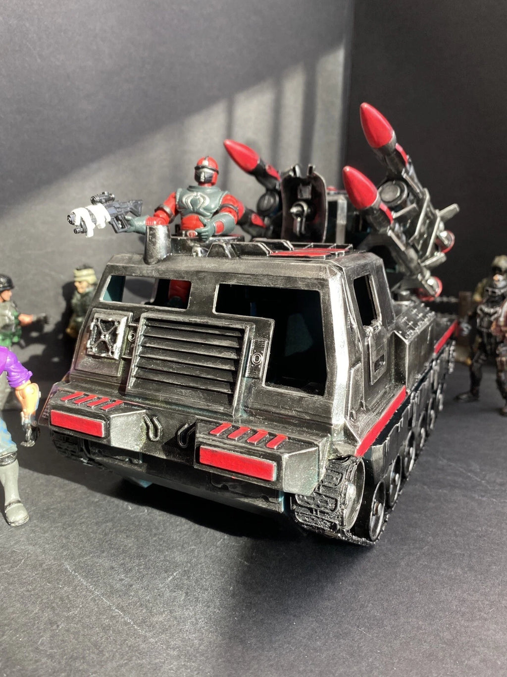 COBRA “RATTLETRACK” MISSILE CRAWLER | GI JOE Heavy Strike Launcher collectible