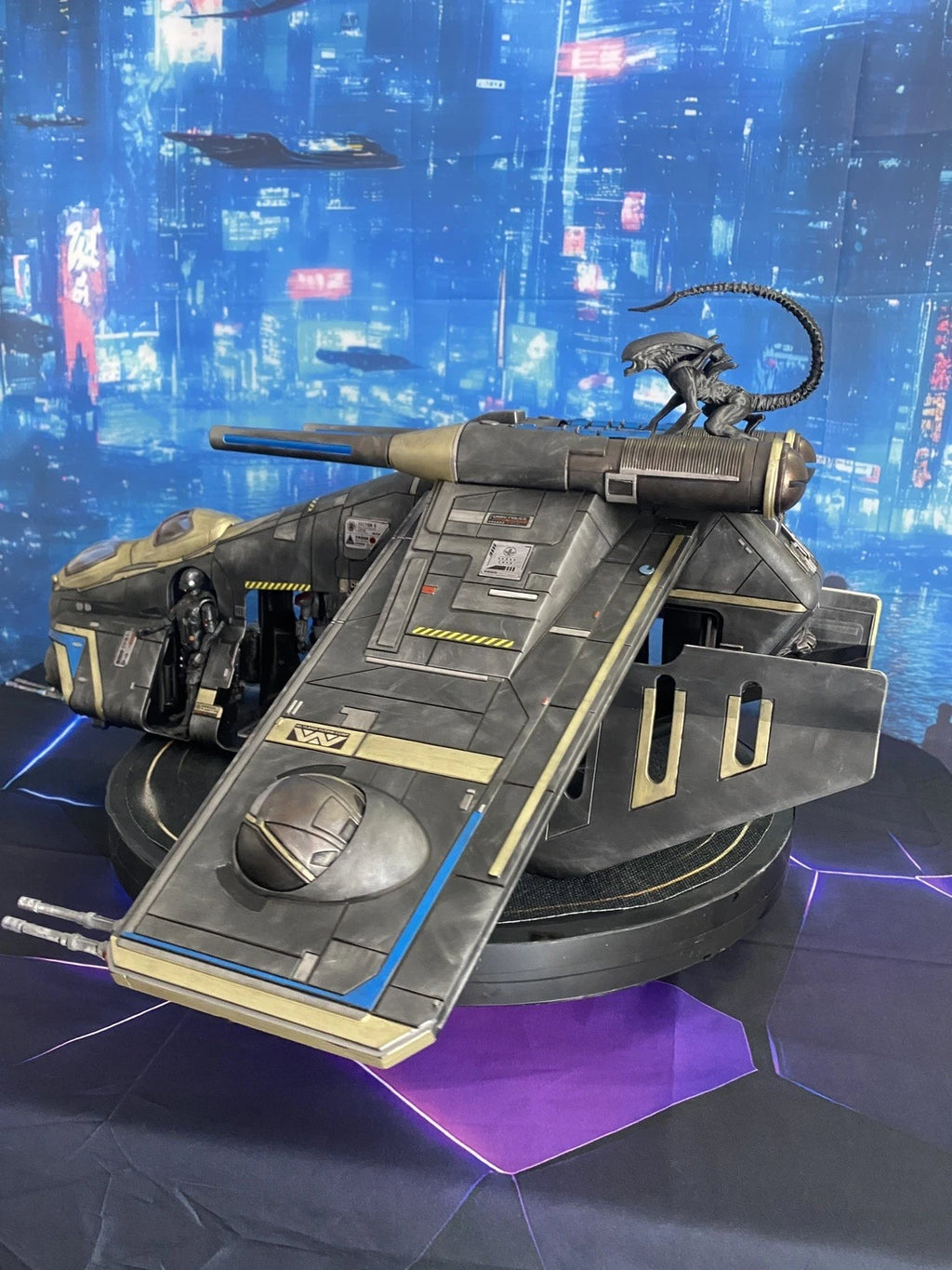GI Joe Cobra Gunship Aircraft Diorama Cobra Commander Destro vintage Custom