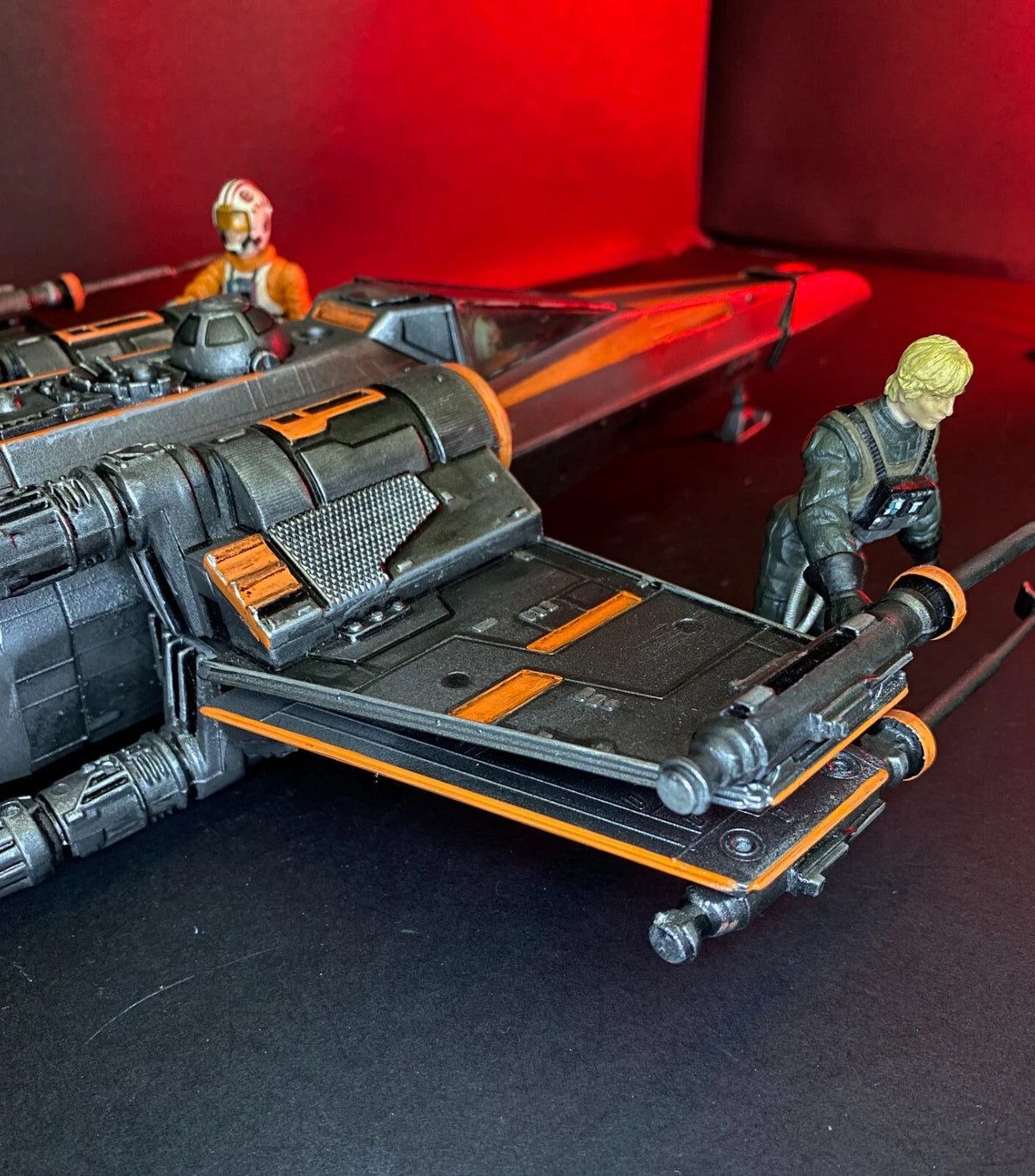 Star Wars X Wing Fighter Vintage Kenner Custom ROTJ Death Star Battle Fighter