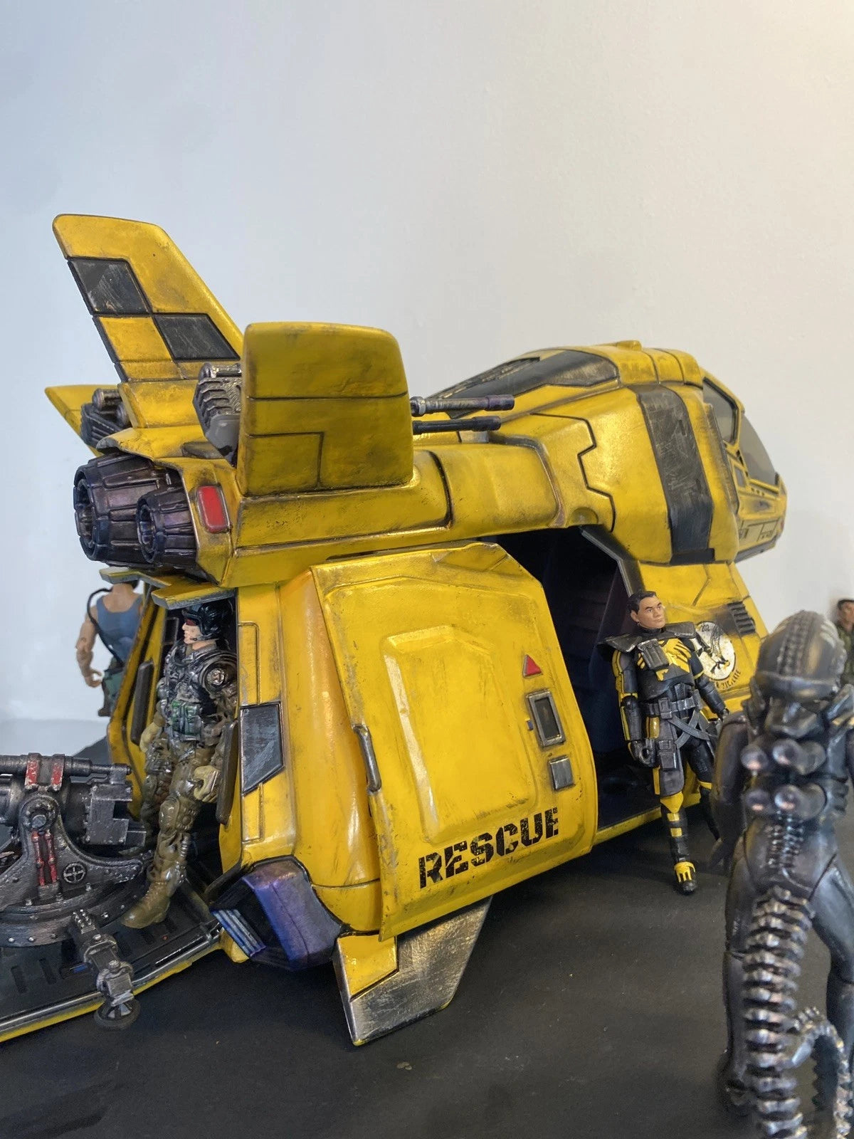 STAR WARS CUSTOM DROPSHIP GUNSHIP SHUTTLE REBEL 3.75 1:18 VINTAGE KENNER VEHICLE