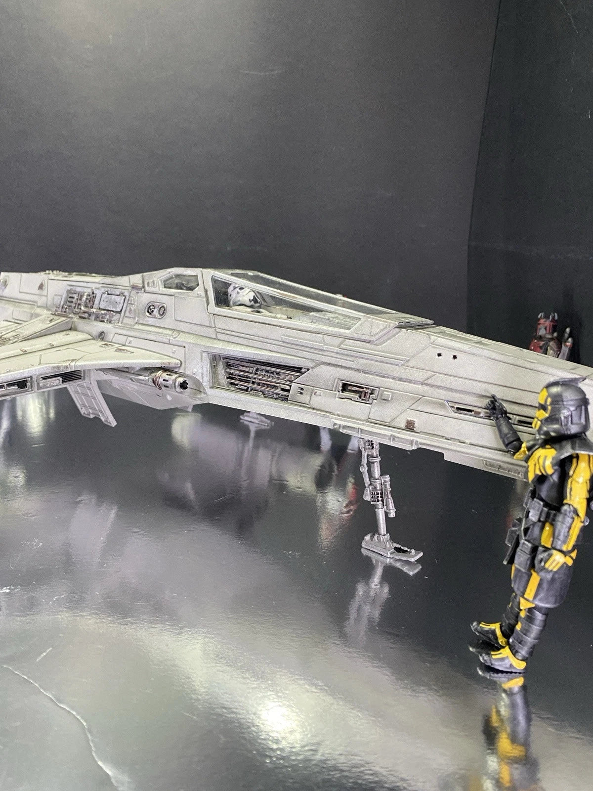 T-52 E-Wing Ghost Hound Imperial Interceptor Star Wars Andor Kenner Collectible