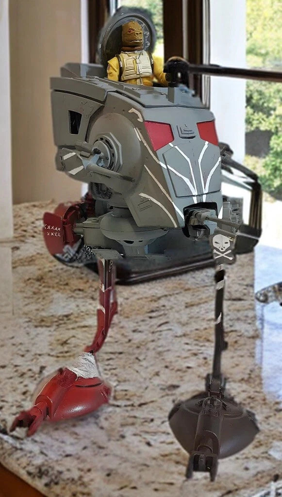 Star Wars Bossk AT-ST Walker Bounty Hunter Empire Strikes Back Kenner Custom
