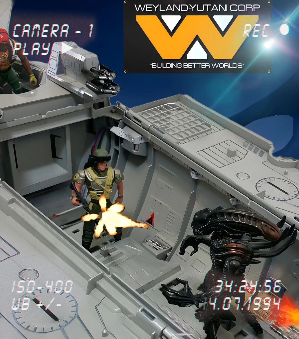 Aliens Nostromo recon shuttle custom repaint