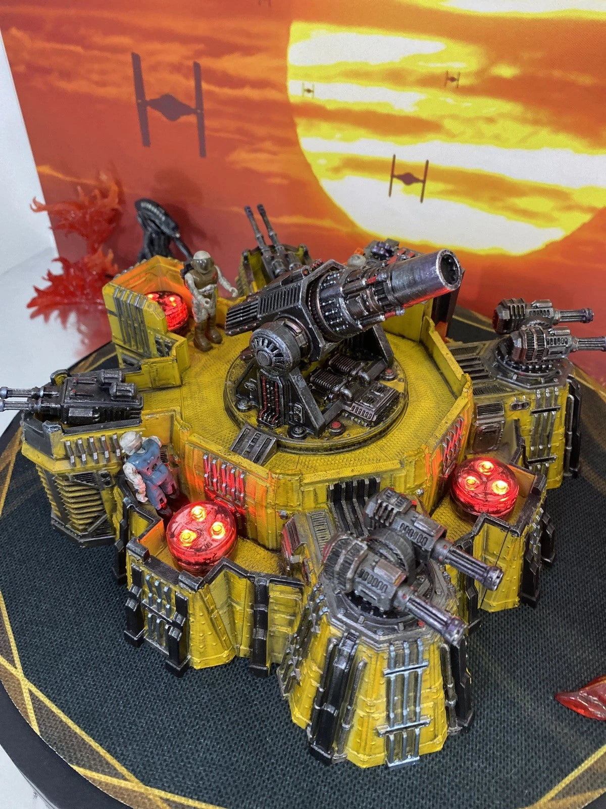 CINDERLINE BATTERY MASK Scale V.E.N.O.M. Siege Emplacement Diorama Hand-Painted