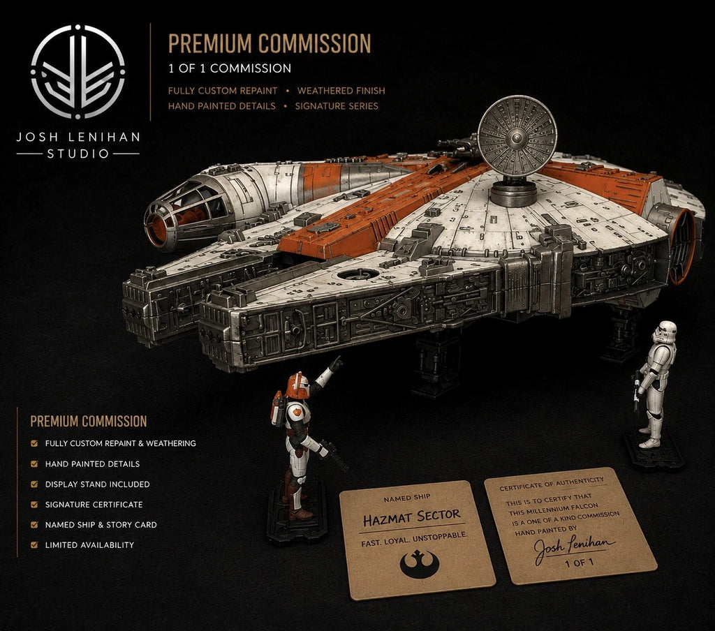 STAR WARS MILLENNIUM FALCON COMMISSION HANDMADE VINTAGE KENNER COLLECTOR CUSTOM