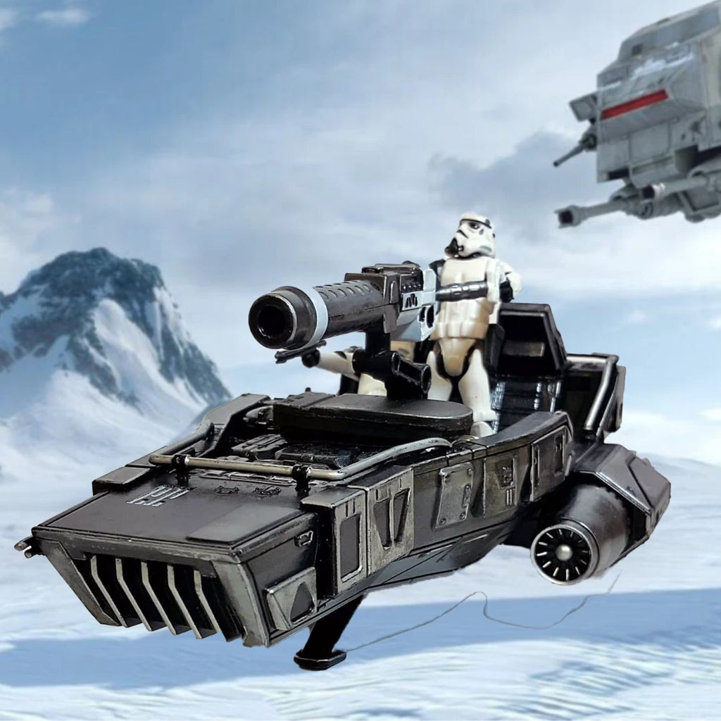 Imperial “Night Lance” Assault Speeder – Hand-Painted Star Wars vintage Custom - view 12