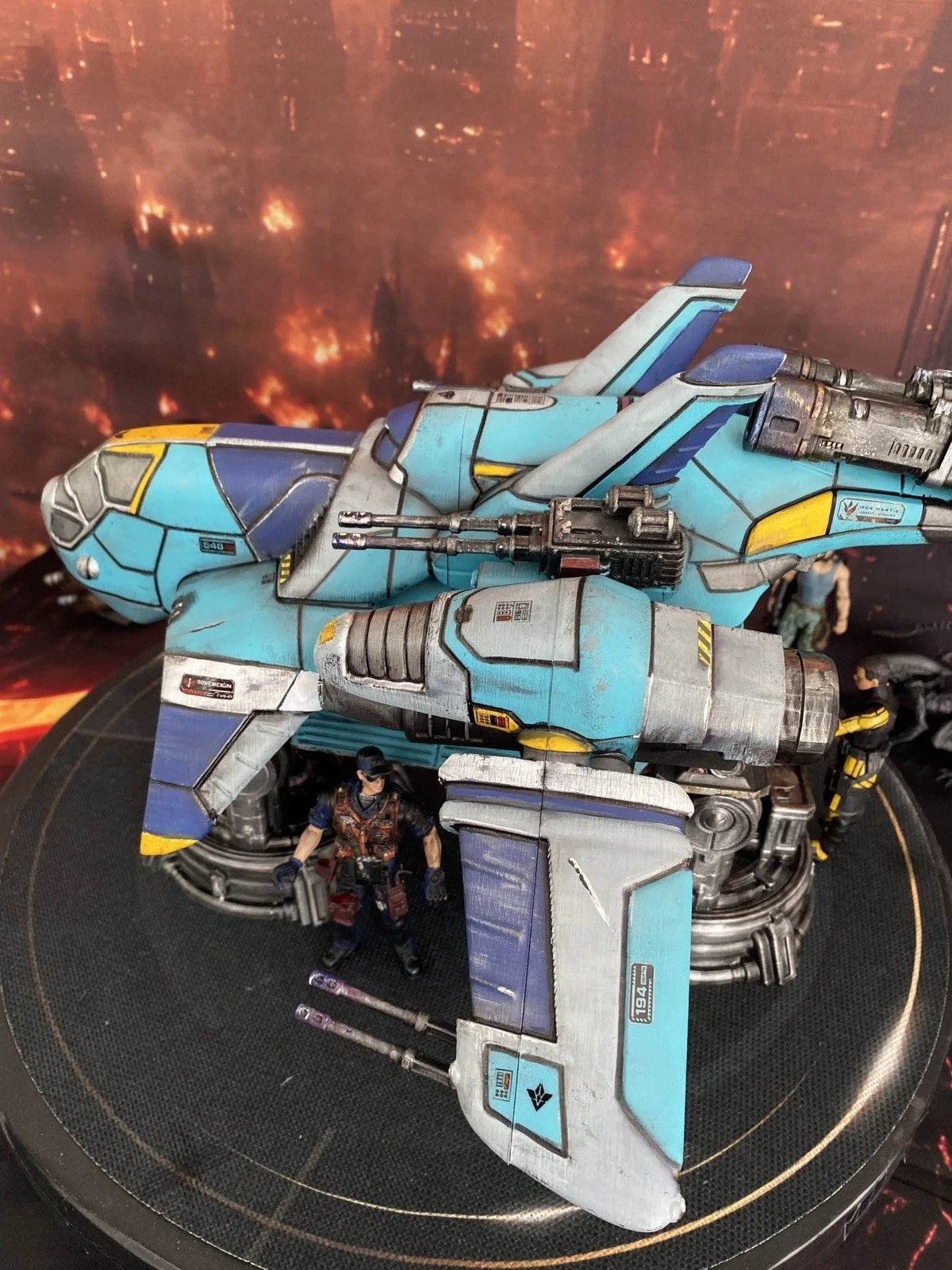 Tyrell Sector Interceptor K-410 | Custom Blade Runner Gunship vintage Diorama