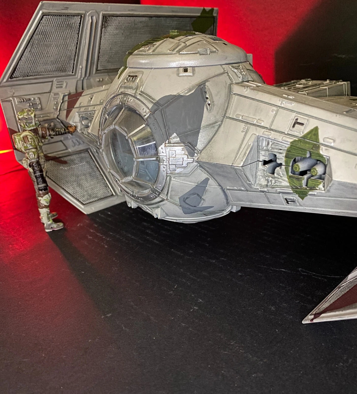 Star Wars Jungle Recon Tie Fighter Interceptor Sith Empire Vintage Kenner Custom - view 21