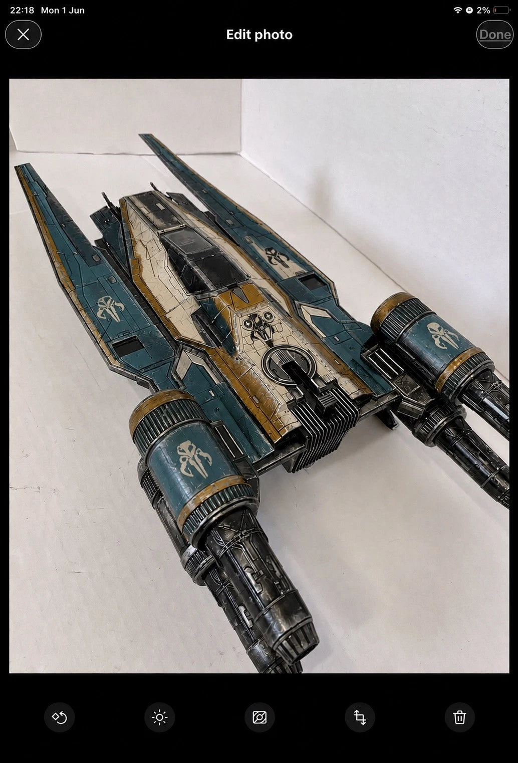 Mandalorian Star Wars U Wing Clan Gorgu Custom Vintage Kenner Commission
