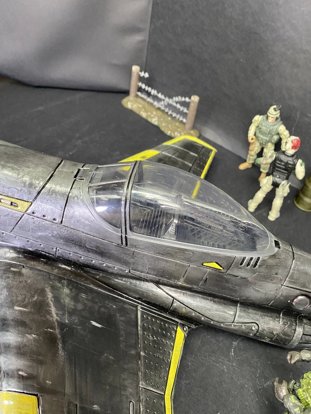 GI JOE COBRA Developmental Night Viper VX-9 Jet Fighter 1:18 handpainted Custom