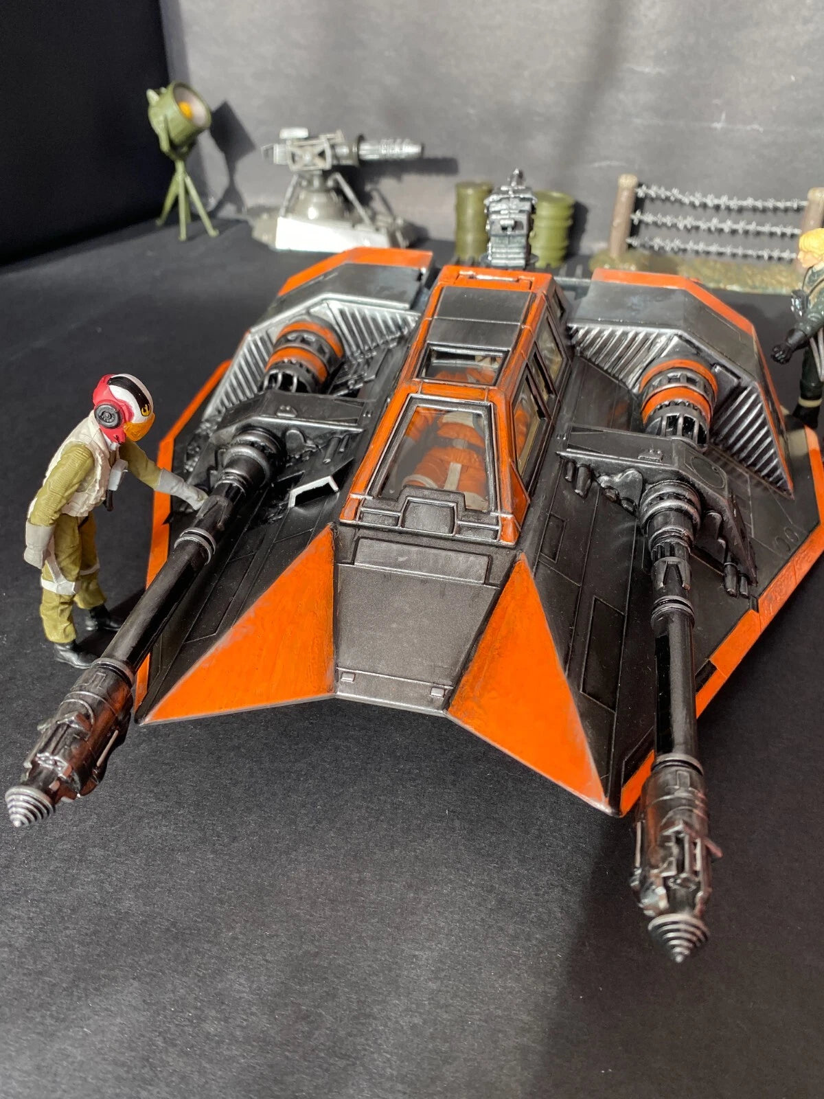 Star Wars Rebel Snowspeeder Endor Hoth Empire Strikes back Vintage Kenner Custom - view 17