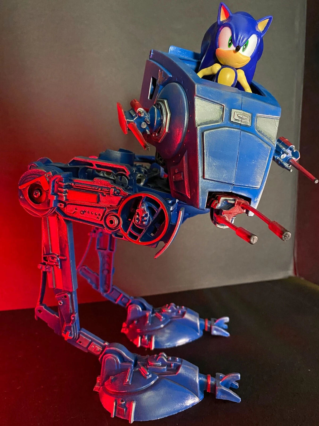 Sonic the Hedgehog x Star Wars AT ST Vintage Kenner Sega Custom - view 18