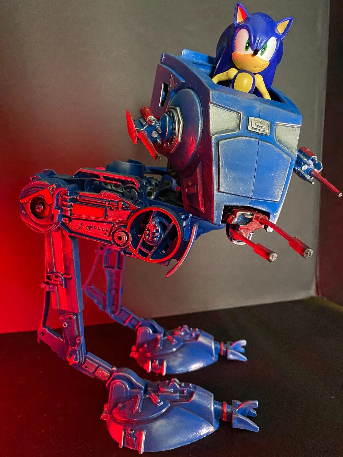 Sonic the Hedgehog x Star Wars AT ST Vintage Kenner Sega Custom - view 18