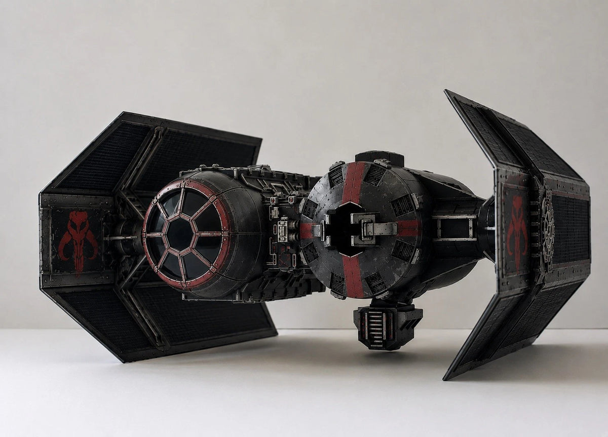 Mandalorian TIE Bomber Commission Star Wars Andor Vintage Sith Kenner Custom